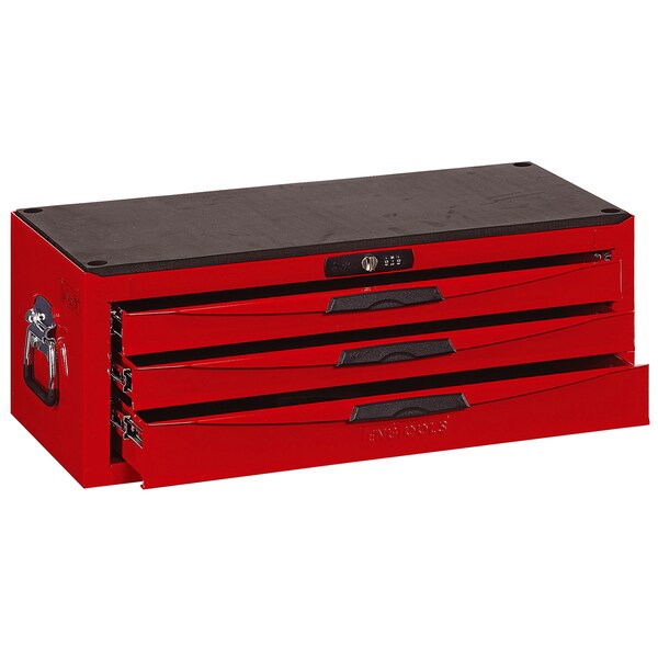 Teng Tools 8 Series Middle Box, 3 Drawer, Red, Steel, 26 in W x 12 in D x 10 in H - TC803UN