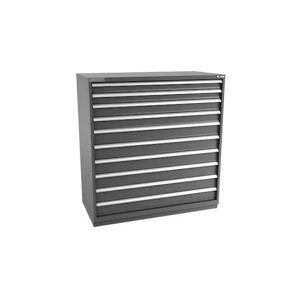 Champion Tool Storage Modular Drawer Cabinet, 10 Drawer, Dark Gray, Steel, 56-1/2 in W x 28-1/2 in D x 59-1/2 in H - D27001001ILCFTB-DG