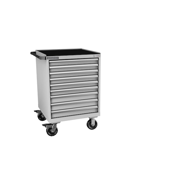 Champion Tool Storage Tool Cabinet, 9 Drawer, Light Gray, 28-1/4 in W x 28-1/2 in D x 43-1/4 in H, S15000901ILMB8S1RT-LG - S15000901ILMB8S1RT-LG