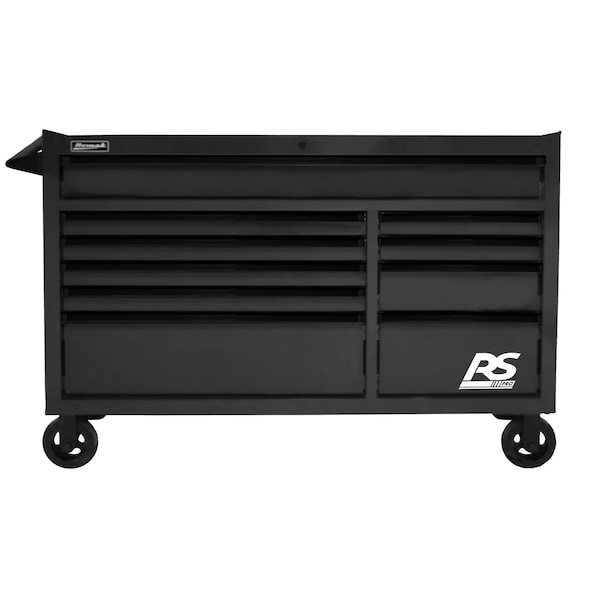 Homak 54in RS PRO 10 DWR ROLLING CABINET-BK - BK04054010
