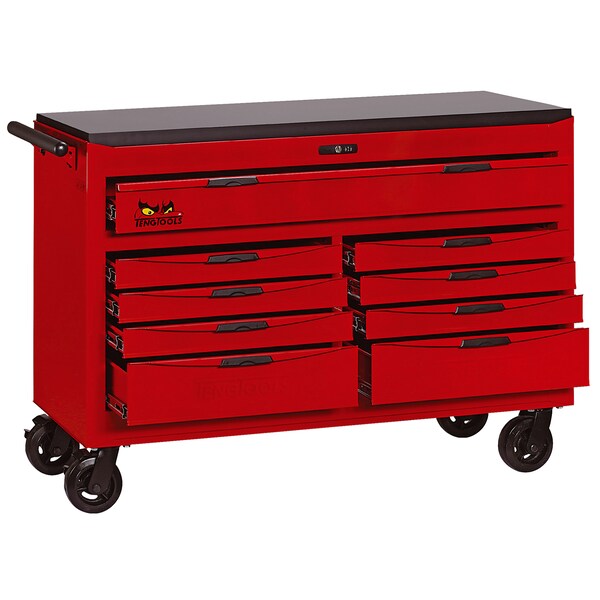 Teng Tools 8 Series Roller Cabinet, 9 Drawer, 53 in W - TCW809NU