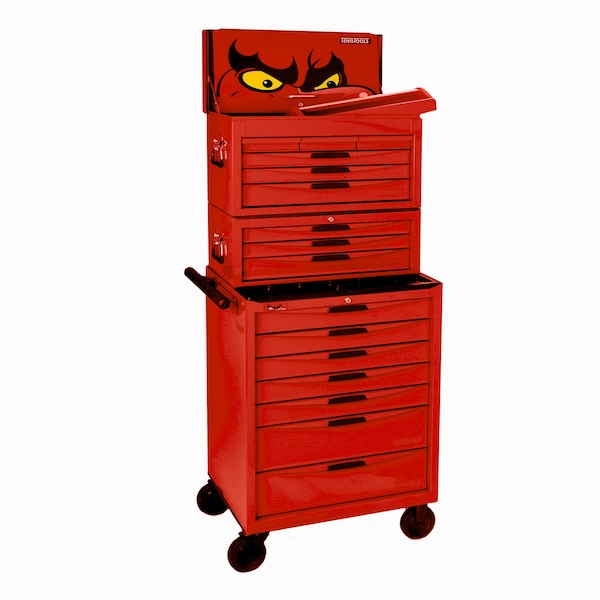 Teng Tools 8 Series Top Box, Middle Box and Roller Cabinet, 6 Drawer - TC803N-KIT1