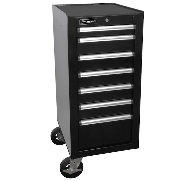 Homak 18in H2Pro Series 7 Drawer Side Cabinet - Black - BK08018070