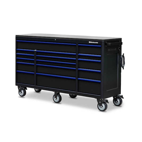Montezuma Tool Cabinet, 16 Drawer, 72 in W x 20 in D - BKM722016TC