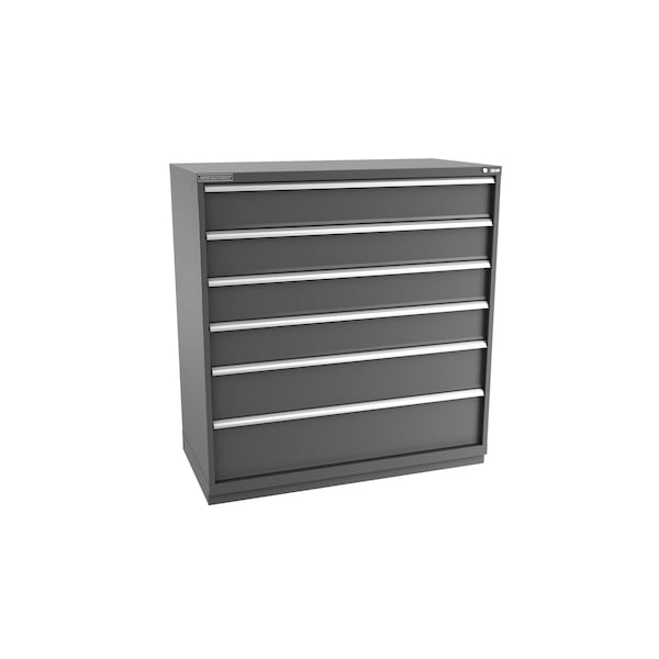 Champion Tool Storage Modular Drawer Cabinet, 6 Drawer, Dark Gray, Steel, 56-1/2 in W x 28-1/2 in D x 59-1/2 in H - D27000601ILCFTB-DG