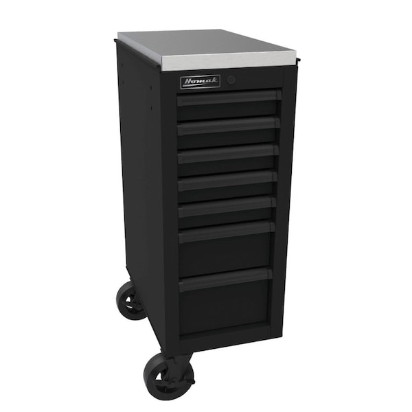 Homak 14 1/2in RS Pro 7-Drawer Side Cabinet - Black - BK08014070