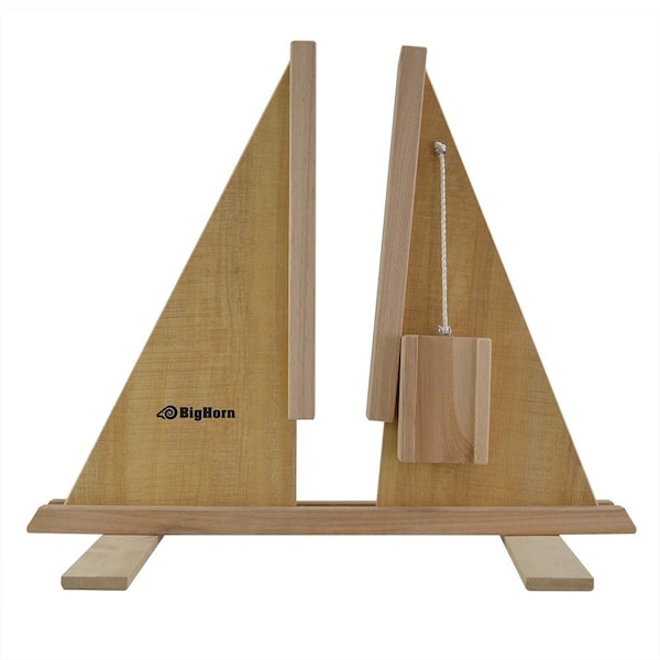 Big Horn Self-Adjusting Door Holder, All Wood - For Doors as Thin as 1" Or as Thick as 2-1/4" - 70150