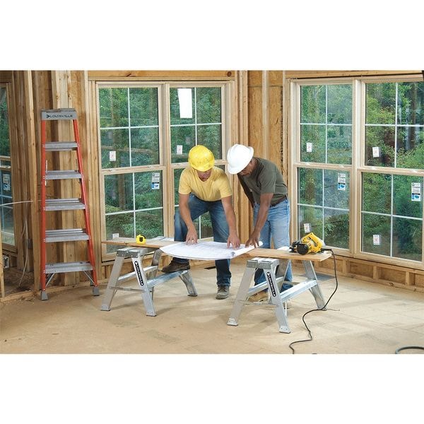 Louisville Sawhorse Ladder, Aluminum, 33-1/4" W, 25" H - L-2032-02