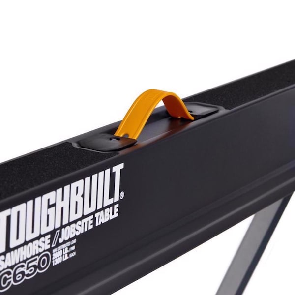 Toughbuilt ToughBuilt 32.09 in. H X 42.40 in. W X 27.36 in. D Adjustable Folding Sawhorse 1300 lb. cap. 1 pc - TB-C650-0BES