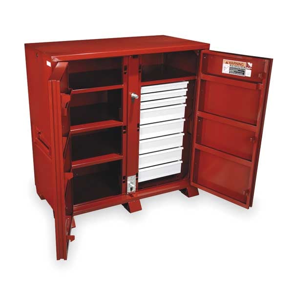 Crescent Jobox Jobsite Cabinet, Brown, 8-Drawers, 58.7 cu ft, 60" W x 30-1/4" D x 60-3/4" H - 1-679990