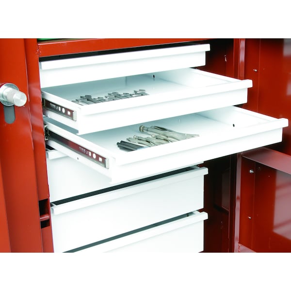 Crescent Jobox Jobsite Cabinet, Brown, 8-Drawers, 58.7 cu ft, 60" W x 30-1/4" D x 60-3/4" H - 1-679990