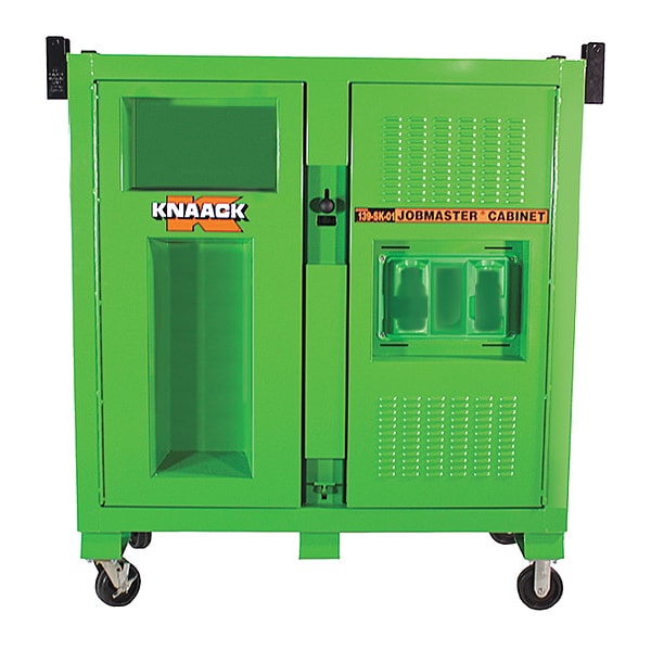 Knaack Jobsite Cabinet, Green, 60 in W x 30 in D x 60 in H - 139-SK-01