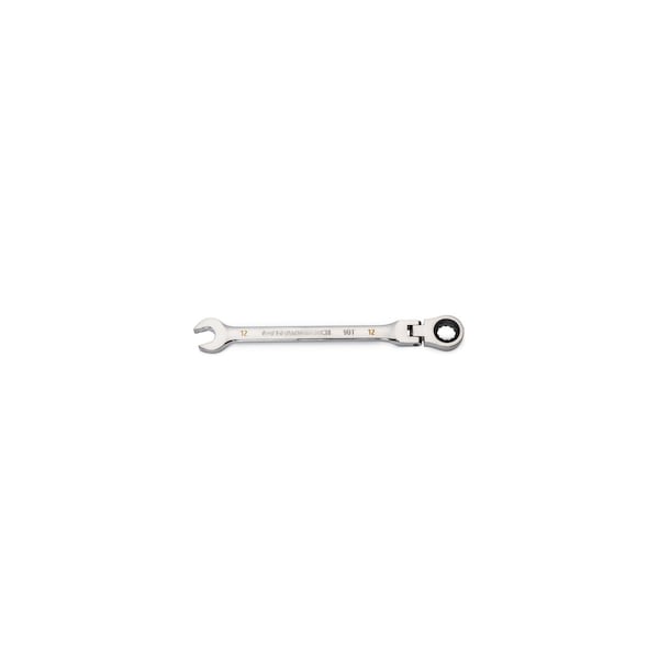 Llave combinada de carraca flexible Gearwrench de 12 mm de 12 puntos y 90 dientes - KDT86712