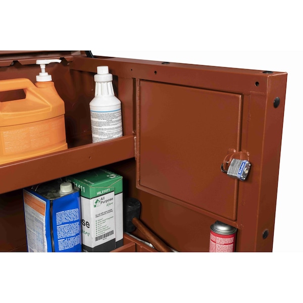 Crescent Jobox Piano-Style Jobsite Box, Brown, 60 in W x 31 in D x 39 in H - 2-688990-01