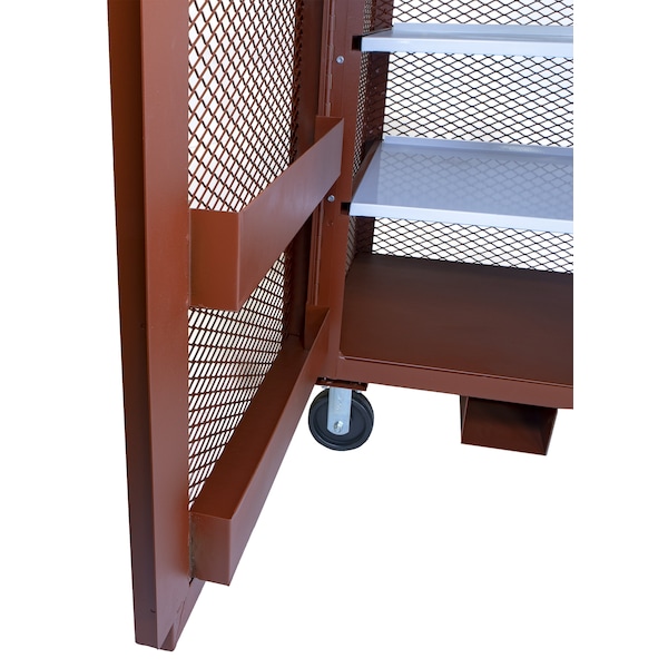 Crescent Jobox Mesh Cabinet, Brown, 65 in W x 33 in D x 55 in H - 1-400990
