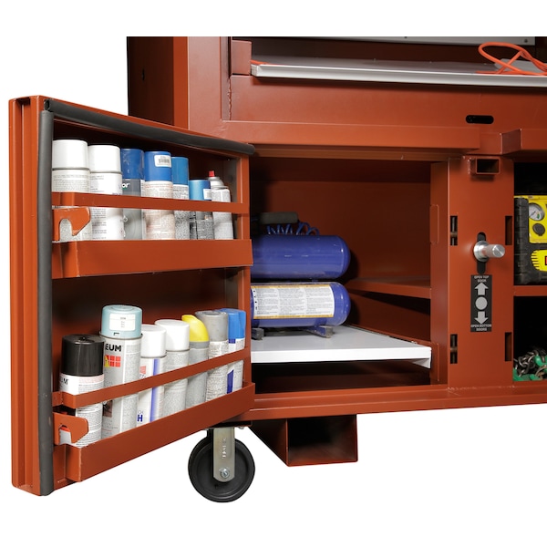 Crescent Jobox Jobsite Field Office, Brown, 63 in W x 33 in D x 80 in H - 1-510990