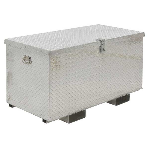 Vestil Portable Tool Box, Aluminum, 49" W x 26" D x 28" H, Added Fork Pockets - APTS-2448-F