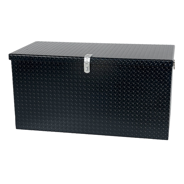 Vestil Tread Plate Toolbox, Black, 49 in W x 26 in D x 37 in H - STTB-3648
