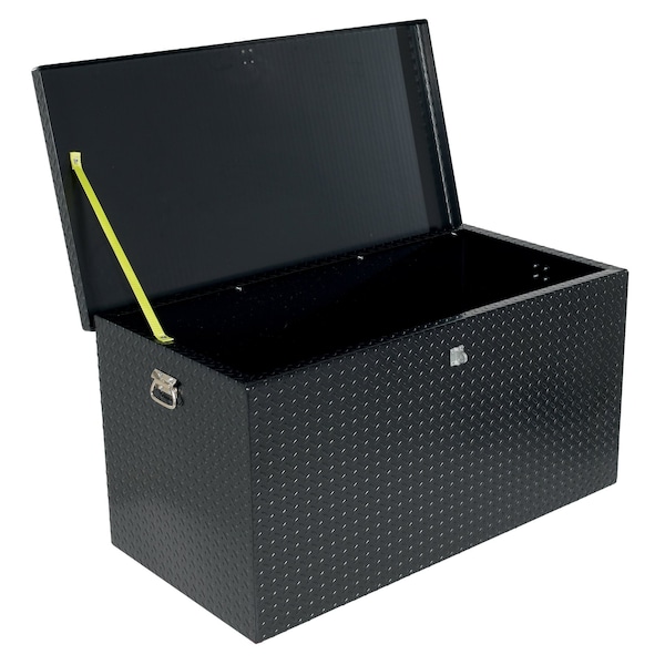 Vestil Tread Plate Toolbox, Black, 61 in W x 26 in D x 25 in H - STTB-2460