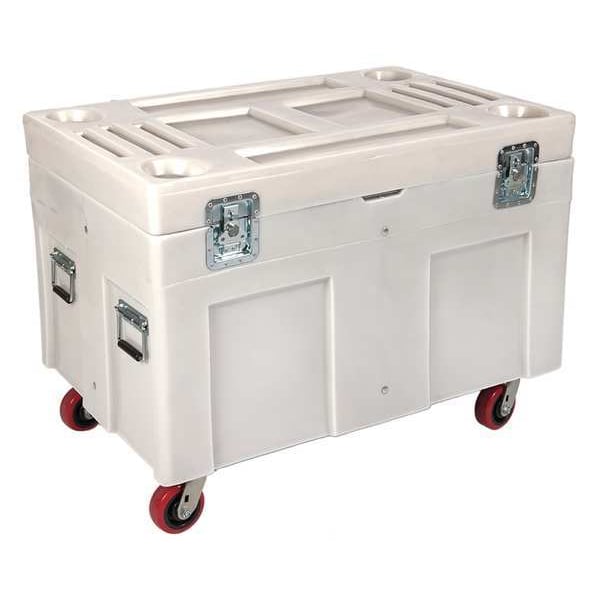 Myton Industries Storage Cart, White, 45 in W x 30 in D x 34 in H - SC4534-H5 WHITE