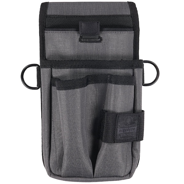Ergodyne Belt, Gray Tool Pouch Device Holster Belt Clip, Gray, Polyester - 5569