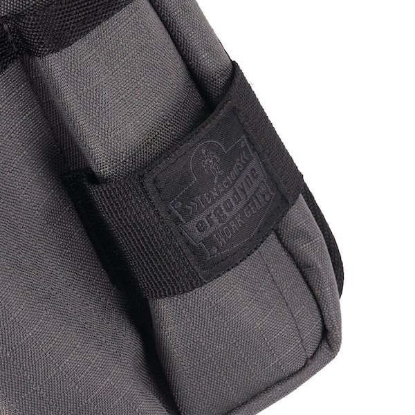 Ergodyne Belt, Gray Tool Pouch Device Holster Belt Clip, Gray, Polyester - 5569