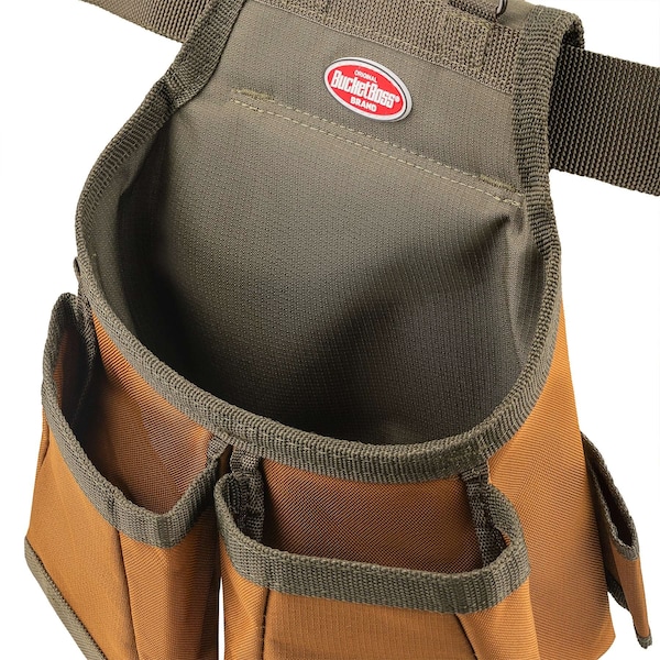 Bucket Boss Tool Belt, Air Lift Suspension Rig, 12 Pocket, 600 Poly Ripstop Fabric, 12 Pockets - 50100