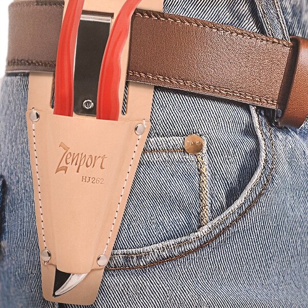 Zenport Leather Pruner Sheath with Belt Loop & Metal Clip, 3PK - HJ262