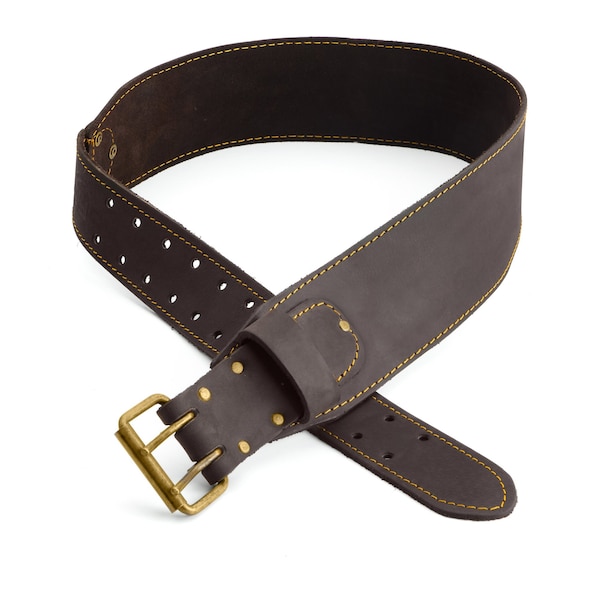 Ox Tools Belt, Pro 3" Tool Belt, Oil-Tanned Leather, Size Small/Medium, Leather - OX-P263301