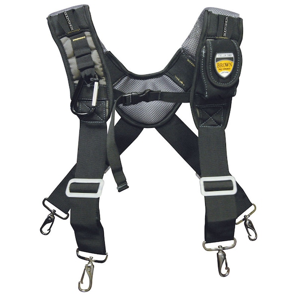 Brown Bag Co McGuire-Nicholas 19 in. L X 1.75 in. W Foam Suspenders Black 1 pair - BL-30290