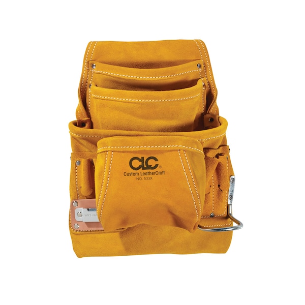 Custom Leathercraft CLC 7.75 in. W X 16 in. H Leather Tool Pouch 10 pocket Tan 1 pc - 533X