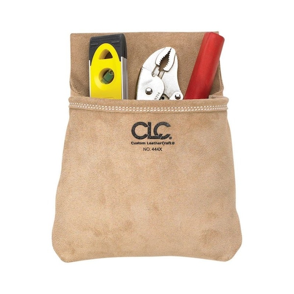 Custom Leathercraft CLC 1 in. W X 12.75 in. H Suede Tool Pouch 1 pocket Tan 1 pc - 444X
