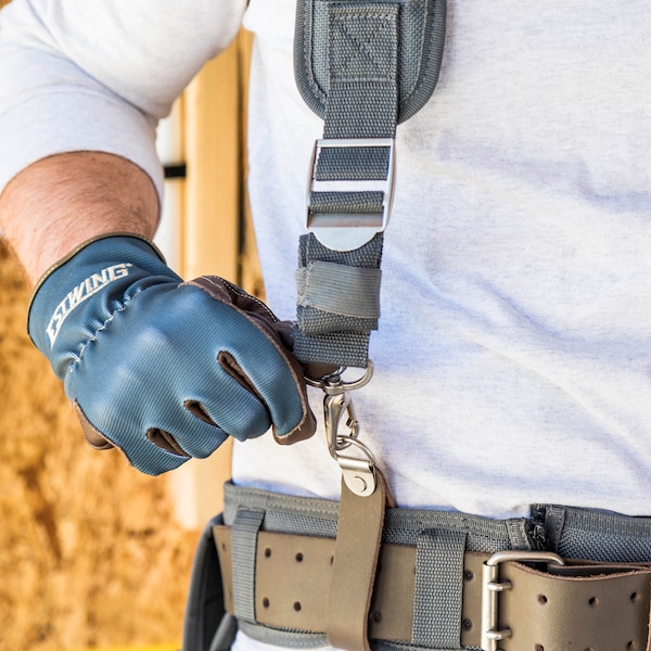 Estwing Belt, 4" Padded Leather Work Belt, Leather - 94757