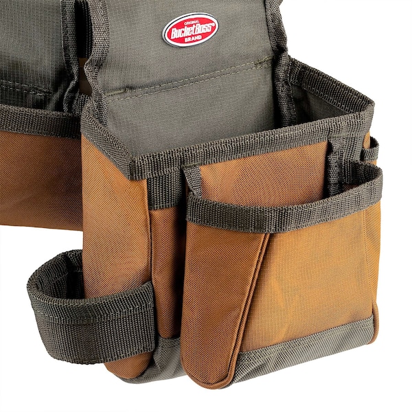 Bucket Boss Tool Belt, Handymans Rig, 11 Pocket, 600 Poly Ripstop Fabric, 11 Pockets - 50250