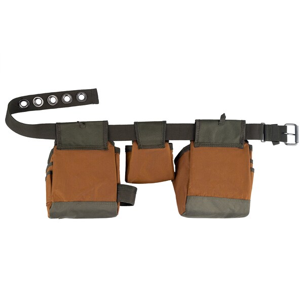 Bucket Boss Tool Belt, Handymans Rig, 11 Pocket, 600 Poly Ripstop Fabric, 11 Pockets - 50250