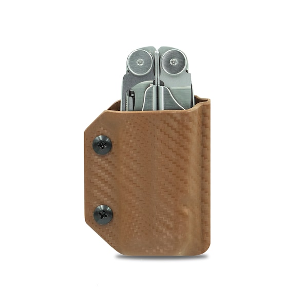 Clip & Carry Kydex Sheath for the Leatherman Wave / W, LWAVE-CF-BRN - LWAVE-CF-BRN