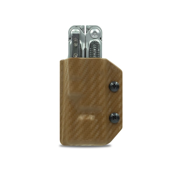 Clip & Carry Kydex Sheath for the Leatherman Free P4, LP4-CF-BRN - LP4-CF-BRN