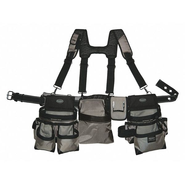 Bucket Boss Tool Belt, Suspension Rig, Mullet Buster, 1680 Heavy Duty Poly Fabric, 29 Pockets - 55135