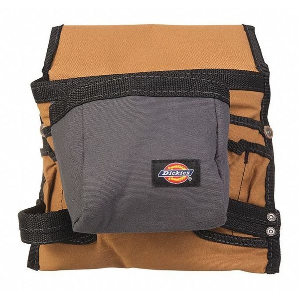 Dickies Supply Pouch, 8 Pocket, Gray/Tan, Heavy Duty Canvas, 8 Pockets - 57021