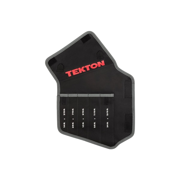 Tekton Pouch, 5-Tool Box End Wrench Pouch 1/4-13/16in., Black - ORG27705
