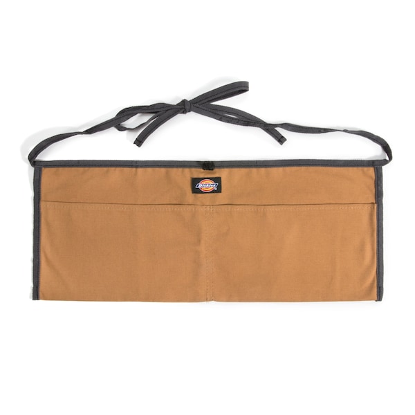 Dickies Canvas Apron, 2 Pocket, Gray/Tan, Heavy Duty Rip-Resistant Canvas, 2 Pockets - 57024