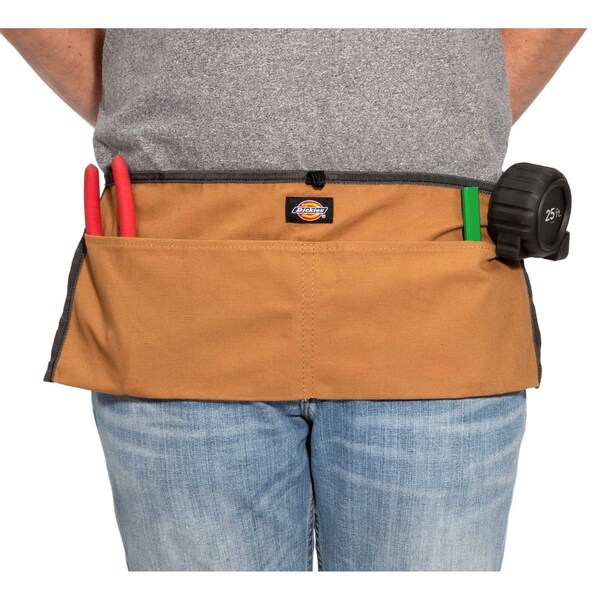 Dickies Canvas Apron, 2 Pocket, Gray/Tan, Heavy Duty Rip-Resistant Canvas, 2 Pockets - 57024