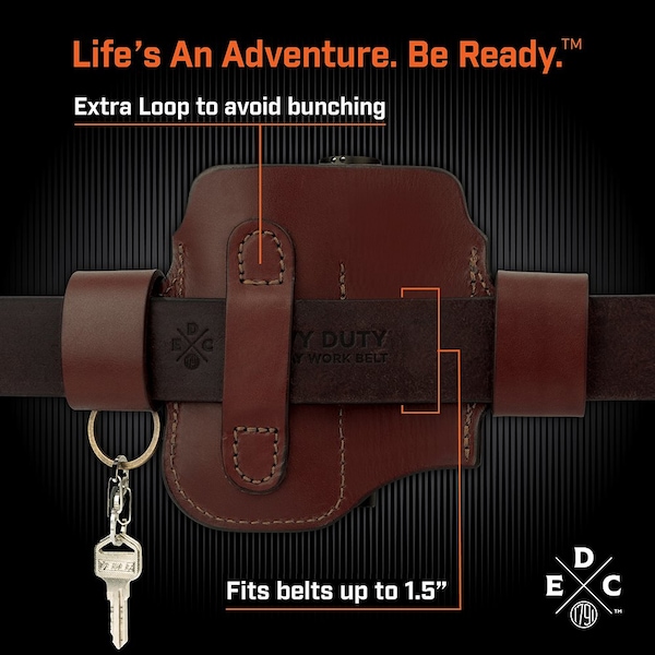 1791 Everyday Carry Tool Organizer for L/XL Multitool, Flashlight with Large Flex & Action-Snap Belt Attachment - WEB-HD-AS-LF-CHN-A