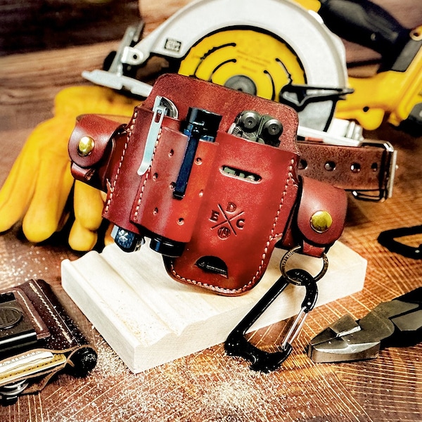 1791 Everyday Carry Tool Organizer for L/XL Multitool, Flashlight with Large Flex & Action-Snap Belt Attachment - WEB-HD-AS-LF-CHN-A