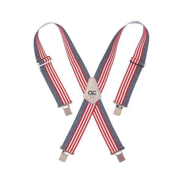 Clc Work Gear CLC 4.25 in. L X 2 in. W Nylon Suspenders Blue/Red/White 1 pair - 110USA