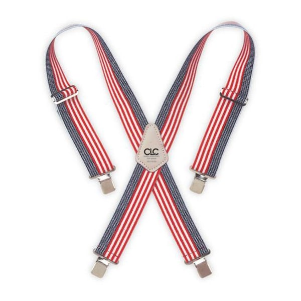 Clc Work Gear CLC 4.25 in. L X 2 in. W Nylon Suspenders Blue/Red/White 1 pair - 110USA