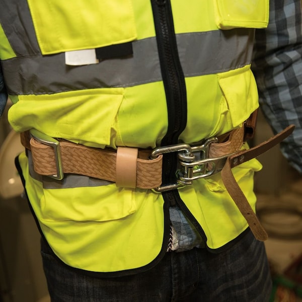 Klein Tools Belt, Leather Cushion Belt Pad, Leather - 87906