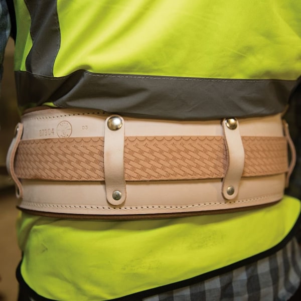 Klein Tools Belt, Leather Cushion Belt Pad, Leather - 87906