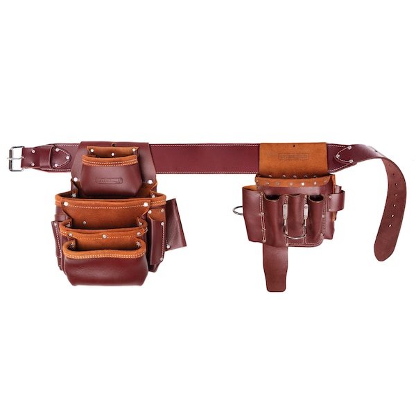 Sitepro Pouch, Large Pro Drywaller Pouch Set, Mahogany Brown - 51-15092-L