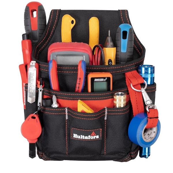 Clc Work Gear CLC Hultafors Work Gear Tool Organizer Ballistic Polyester 9 compartments Black/Red - HT5103